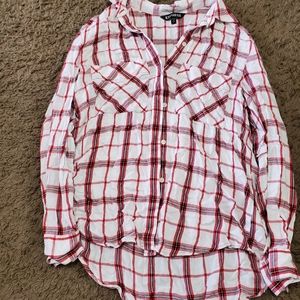 Womens plaid button up